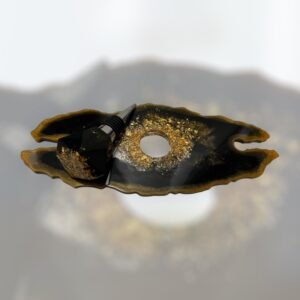 Support verres - Noir et Doré