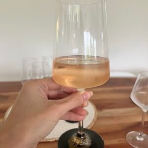 Verre à vin - Base noire