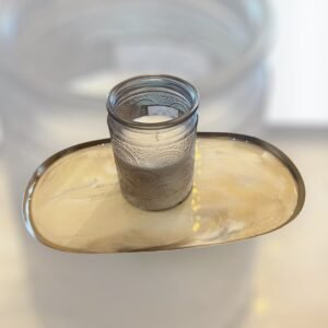 Vide poches bougeoir laiton 17x10cm